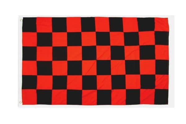 Black/Red Checkered - Whip Flag