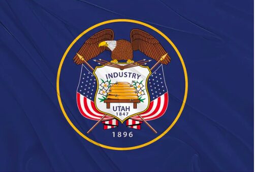 Utah State Flag (Old Version) - Whip Flag